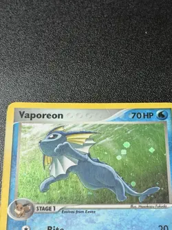 Pokemon Vaporeon 6/17 POP Series 3 Holo SWIRL - Image 4