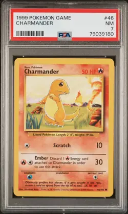 1999 Pokemon Charmeleon #24 PSA7 and 1999 Pokemon Charmander #46 PSA7 - Image 3