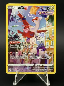 Pokemon SWSH Crown Zenith Latias Galarian Gallery Holo Rare #GG20/GG70 NM 1284 - Image 1