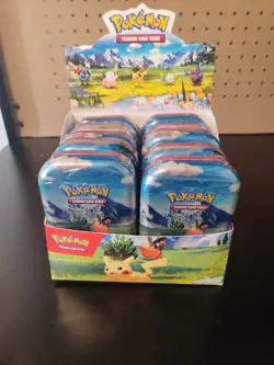 10x Pokemon TCG Ascended Heroes Mini Tins Sealed - With Display Case (Sealed) - Image 1