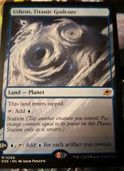 Uthros, Titanic Godcore MTG Card EOE Mint Condition - Image 1