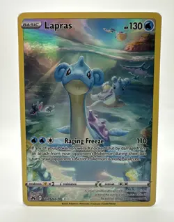 Pokemon SWSH Lapras Ultra Rare Holo GG05/GG70 Crown Zenith Galarian Gallery NM - Image 1