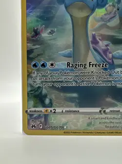 Pokemon SWSH Lapras Ultra Rare Holo GG05/GG70 Crown Zenith Galarian Gallery NM - Image 5