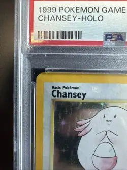 Chansey 1999 Pokemon Base 3/102 Holo PSA 8 - Image 2