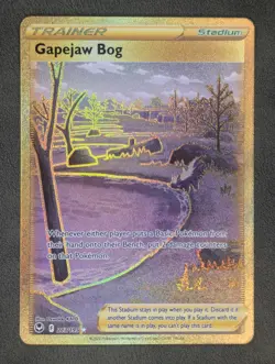 Gapejaw Bog 213/195 Pokemon TCG Secret Rare SWSH12: Silver Tempest Near Mint - Image 1