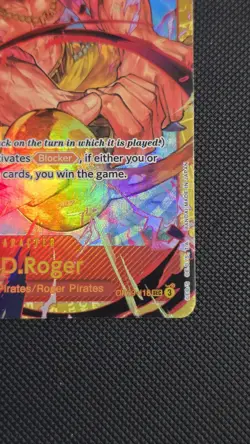 Gol D Roger OP09-118 SEC Secret Rare Emperors In The New World One Piece NM - Image 3