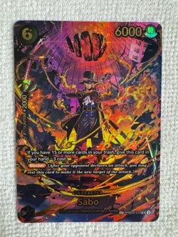 One Piece TCG - Sabo (SP) PRB02-014 - OP15 - Adventure on Kami's Island NM/M - Image 1