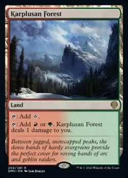 MTG Karplusan Forest - DMU Dominaria United NM - Image 1