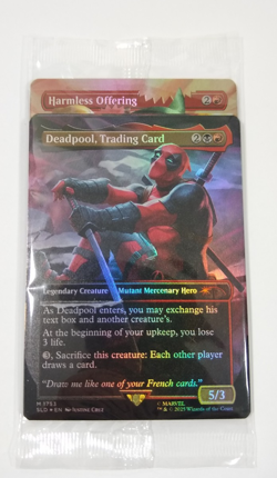 FOIL Deadpool Mtg Secret Lair - With Harmless Offering - Sealed in plastic wrap - Image 1