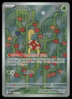 Pokemon Cards Shuckle 136/132 Mega Evolution Illustration Rare NM - Image 1