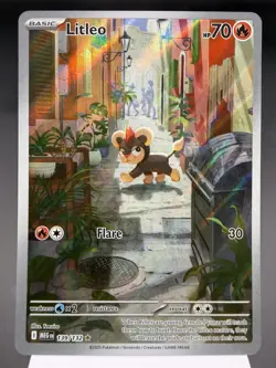 Litleo 139/132 - Illustration Rare - Mega Evolution Pokemon Card MINT - Image 1