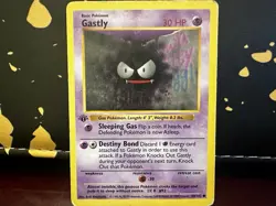 Pokemon TCG Gastly 1st Edition Common Card Base Set, Shadowless, 50/102 - Image 2