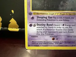 Pokemon TCG Gastly 1st Edition Common Card Base Set, Shadowless, 50/102 - Image 5