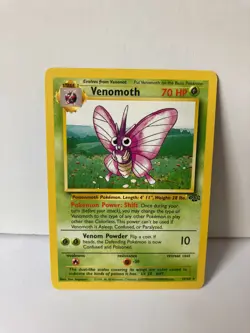 Venomoth 29/64 Jungle NH Rare Pokemon Card WOTC 1999 LP - Image 1