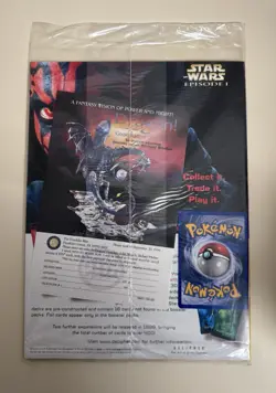 1999 DUELIST MAGAZINE w/ Pokemon 1st Edition Gold Stamped Pikachu Promo Card - Image 2