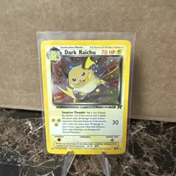 Pokemon Dark Raichu Holo TCG Card 83/82 Secret Rare 2000 WOTC - Image 1