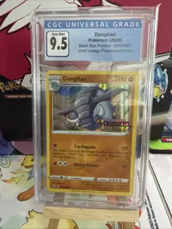 Pokemon Card CGC 9.5 Donovan Vivid Voltage Prerelease Promo - Image 1
