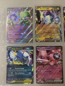 Pokemon TCG Modern EX Holo Rare V Binder Page Lot of 9 Cards NM - Image 2