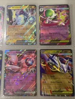 Pokemon TCG Modern EX Holo Rare V Binder Page Lot of 9 Cards NM - Image 3