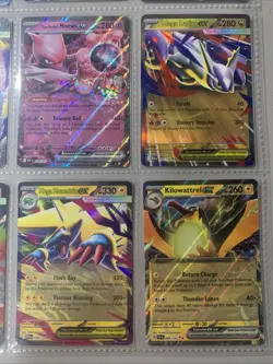 Pokemon TCG Modern EX Holo Rare V Binder Page Lot of 9 Cards NM - Image 4