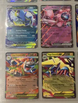 Pokemon TCG Modern EX Holo Rare V Binder Page Lot of 9 Cards NM - Image 5
