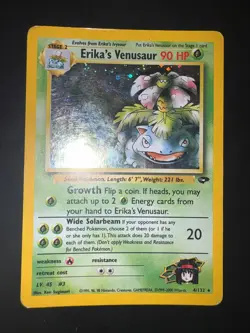 Pokemon Card Erika's Venusaur Holo #4/132 Gym Challenge ENG - Image 2