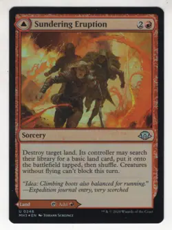 MTG Modern Horizons 3 Foil Uncommon Card #248 Sundering Eruption - Image 1