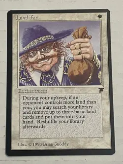 Land Tax Legends Vintage MTG Magic The Gathering Card LP - Image 1