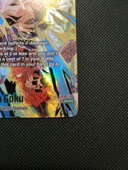 Bandai Dragon Ball Super Card Game Son Goku FB05-119 SCR Holo Battle Card - Image 4