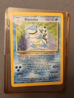Holo Blastoise Pokemon 2/102 1999 Original No Folds,clean Mint Card In Sleeve - Image 1