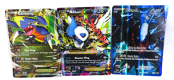 3 Jumbo Pokemon Cards - DARKRAI Mega MABSOL EX & GARCHOMP EX size: 8" x 5.75" - Image 1