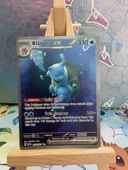 Pokemon TCG: Blastoise ex 200/165 Scarlet & Violet 151 Special Illustration Rare - Image 1