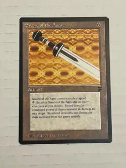 English Sword of The Ages Legends MTG Magic The Gathering Trading Card LP - Image 1