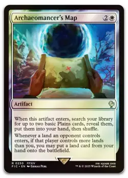 Archaeomancer's Map (Surge Foil) #230 (NM) Final Fantasy FIC Magic MTG - Image 1