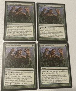 MTG 4x Vines of Vastwood- Pauper Staple Playset - Mono Green Stompy - Image 1