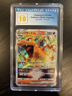 2022 Pokemon Japanese Star Birth Charizard VSTAR 015/100 CGC 10 Pristine - Image 1