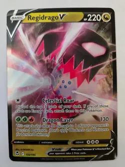 Regidrago V 135/195 Holo V Rare Silver Tempest NM/M Pokemon - Image 1