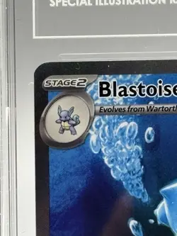 2023 POKEMON MEW EN-151 SPECIAL ILLUSTRATION RARE 200/165 BLASTOISE EX TAG 8 PSA - Image 5