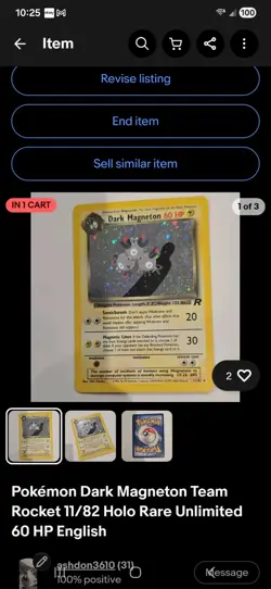 Pokemon Dark Slowbro, Brock's Rhydon, Magneton Team Rocket Gym, Holo Lot 3 - Image 3