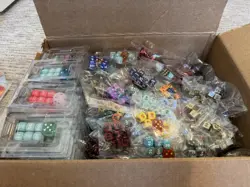 Pokemon TCG Dice Lot – 124 ETB Sets (31 Plastic-Holder • 82 Bagged • 11 Metal) - Image 1