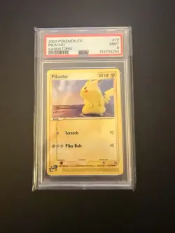 2003 POKEMON EX SANDSTORM #72 PIKACHU PSA 9 - Image 1