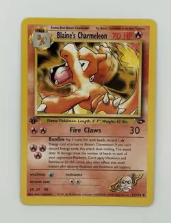 Pokemon TCG Blaine's Charmeleon Gym Challenge 31/132 1st Edition Uncommon - Image 1