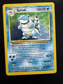 Pokemon Blastoise Turtok Base Set German 2/102 Holo WOTC 1999 - Image 1
