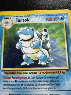 Pokemon Blastoise Turtok Base Set German 2/102 Holo WOTC 1999 - Image 4
