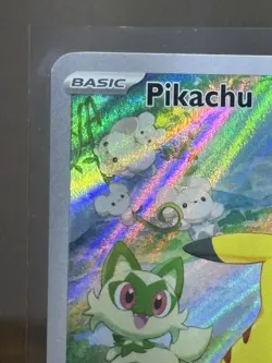 Pikachu 088 Pokemon TCG Paldea Evolved Adventure Chest Black Star Promo Holo NM - Image 2