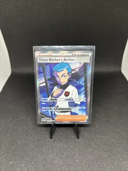 Team Rocket’s Archer Pokemon SV Destined Rivals 223/182 Full Art Ultra Rare - Image 1
