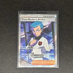 Team Rocket’s Archer Pokemon SV Destined Rivals 223/182 Full Art Ultra Rare - Image 5