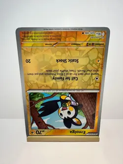 Emolga 029/086 Common Black Bolt Pokemon Reverse Holo Near Mint - Image 2