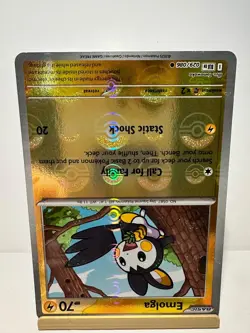 Emolga (Poke Ball Pattern) 029/086 Holo Common SV: Black Bolt Pokemon Near Mint - Image 2