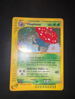 Pokemon TCG Vileplume Holo Rare H31/H32 Aquapolis WOTC E-Reader NEARMINT- Eng - Image 1
